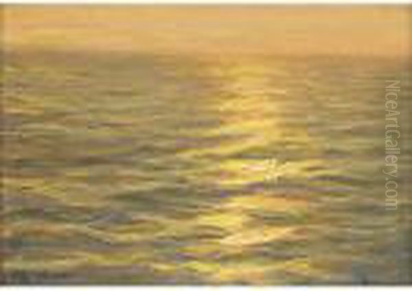 Tramonto Sul Mare Oil Painting by Guido Grimani