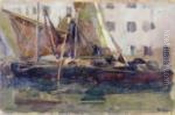 Barche In Sacchetta Oil Painting by Guido Grimani