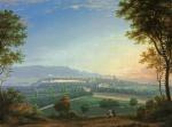 Ansicht Der Stadt Kassel Von Suden Oil Painting by Ludwig Emil Grimm