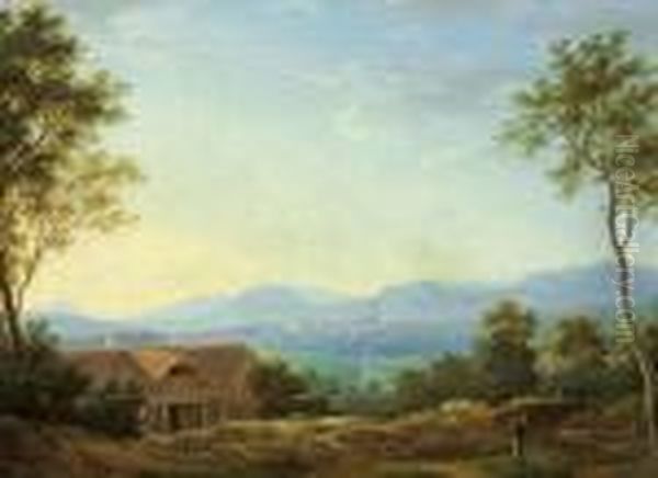 Ansicht Der Stadt Kassel Von Der Unterneustadt Oil Painting by Ludwig Emil Grimm