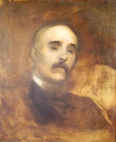 Georges Clemenceau (1841-1929) Oil Painting by Eugene Carriere