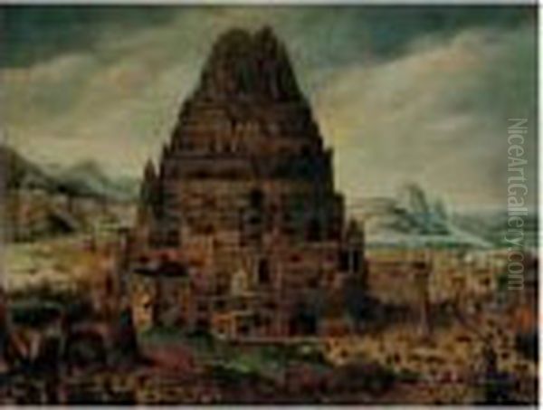 The Tower Of Babel Oil Painting by Abel Grimmer