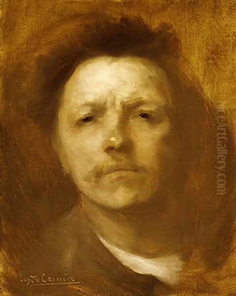 Self portrait ca. 1893 Oil Painting by Eugene Carriere