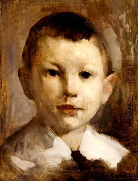 Study for the Portrait of Marcel Lacarriere Oil Painting by Eugene Carriere