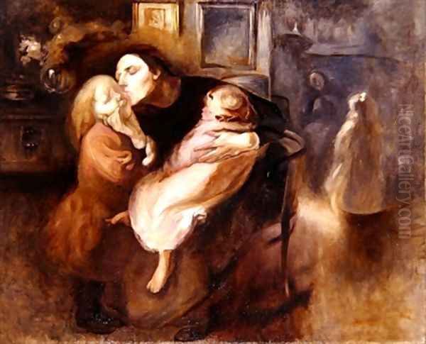 Study for Maternity Oil Painting by Eugene Carriere