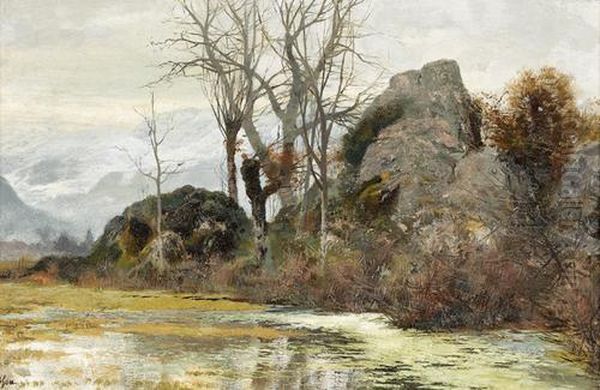 La Mare Aux Fees Oil Painting by Francois Adolphe Grison