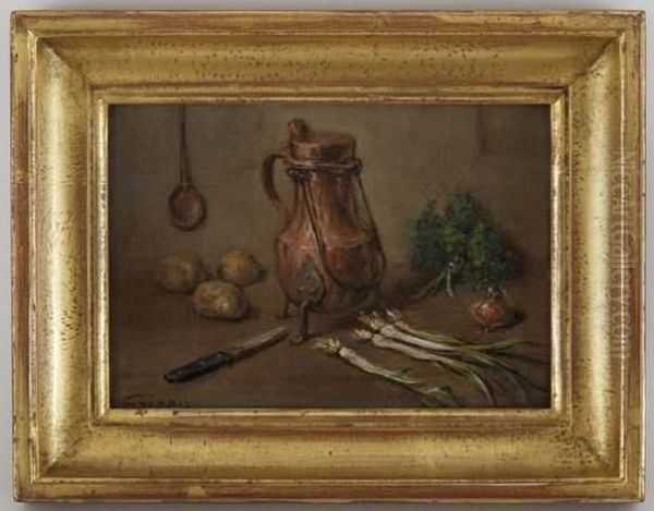 Nature Morte Aux Legumes Oil Painting by Francois Adolphe Grison