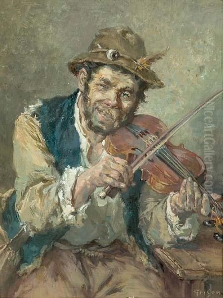 Gitan Oil Painting by Francois Adolphe Grison