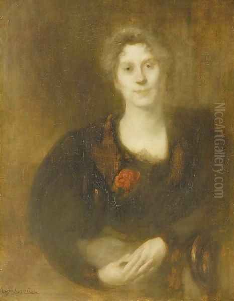 Portrait of Lucie Gallimard Oil Painting by Eugene Carriere