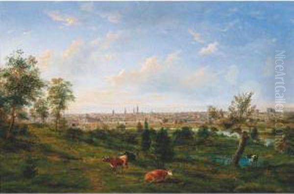 Melbourne Oil Painting by Henry C. Gritten