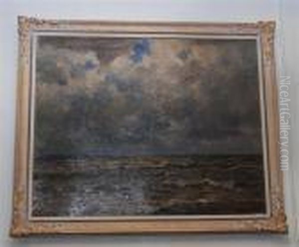 Meer Bei Katwyjk. Oil Painting by German Grobe