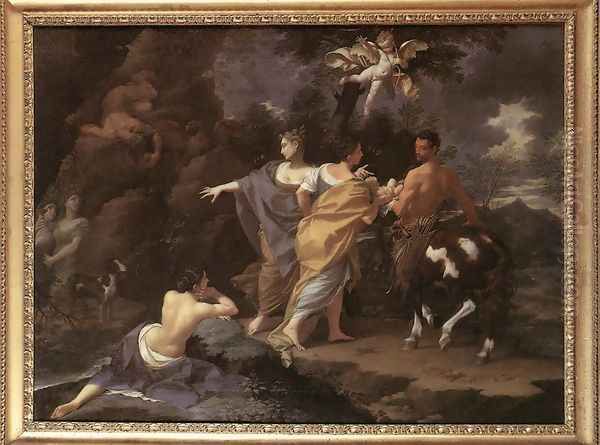 Achilles Handing over to Chiron Oil Painting by Donato Creti