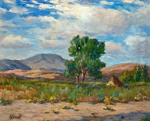 Arizona; Mountain Landscape; Desert Tower Oil Painting by Albert Lorey Groll