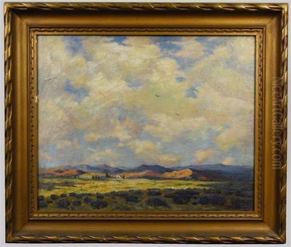 Washoe Valley - Nevada Oil Painting by Albert Lorey Groll