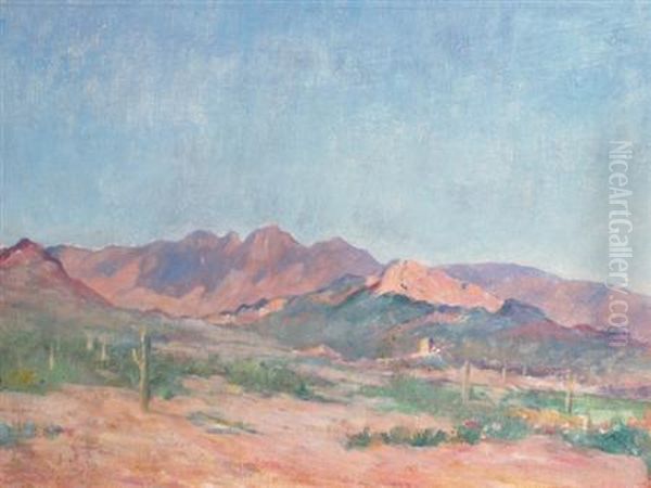 Desert Landscape Oil Painting by Albert Lorey Groll