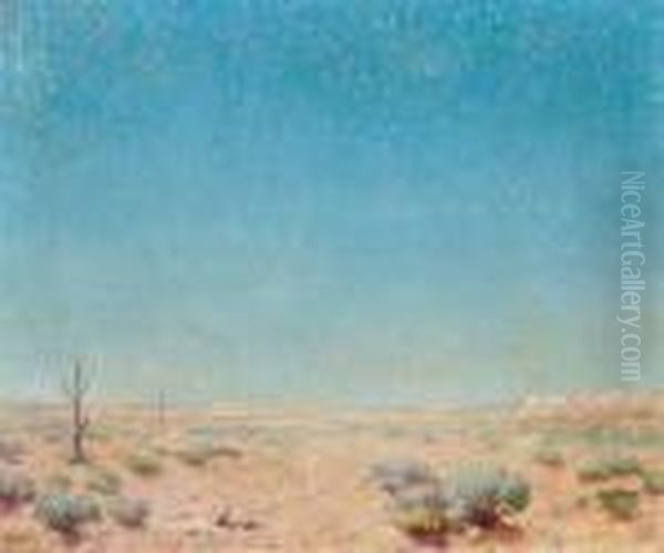 Arizona Desert Oil Painting by Albert Lorey Groll