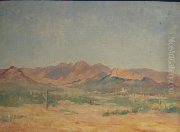 Desert Landscape Oil Painting by Albert Lorey Groll