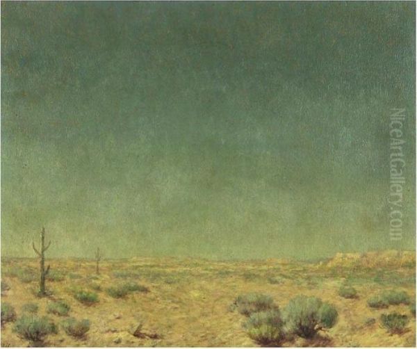 Arizona Desert Oil Painting by Albert Lorey Groll