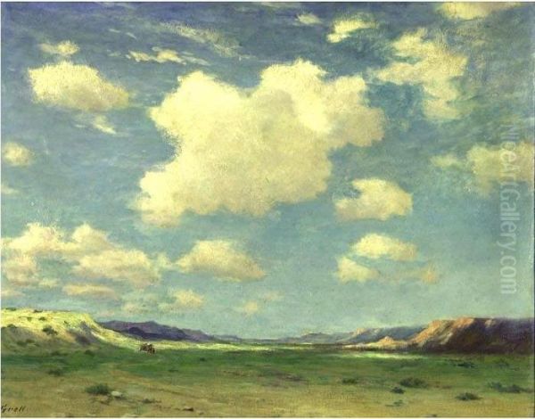 Travelling Among Western Buttes Oil Painting by Albert Lorey Groll