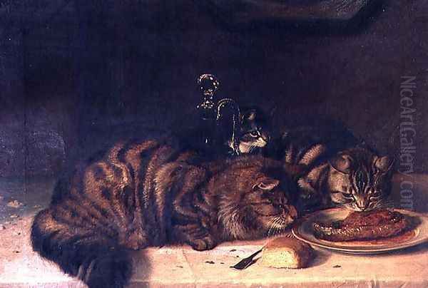 A Chop for One Oil Painting by Horatio Henry Couldery