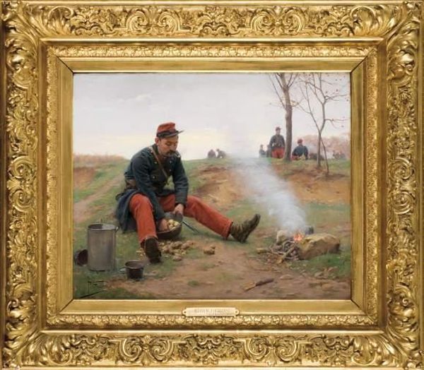 Le Cuisinier De L'escouade Oil Painting by Paul Louis Narcisse Grolleron