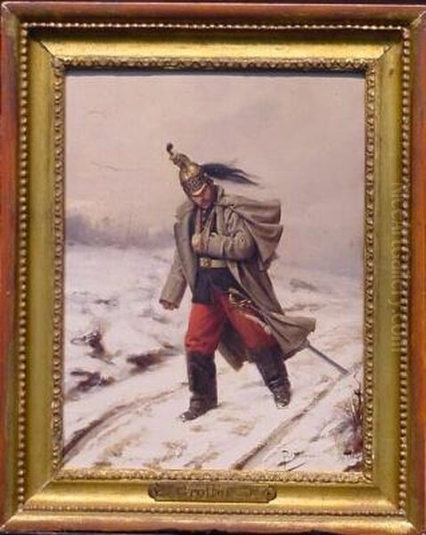 Wounded Soldier Oil Painting by Paul Louis Narcisse Grolleron