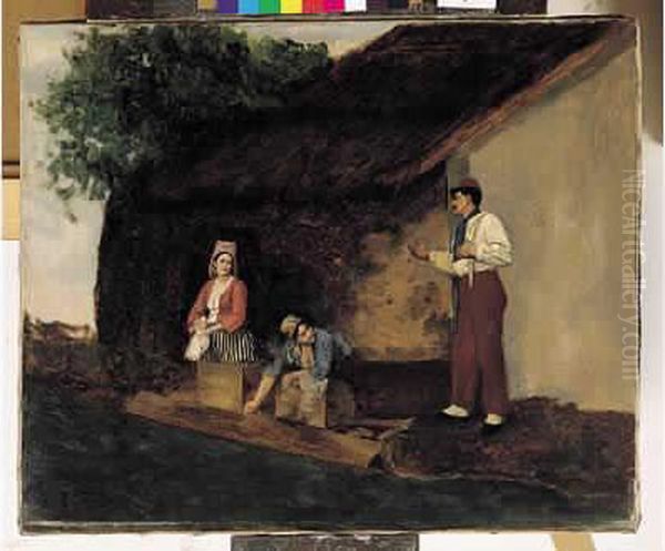 Le Lavoir Oil Painting by Paul Louis Narcisse Grolleron