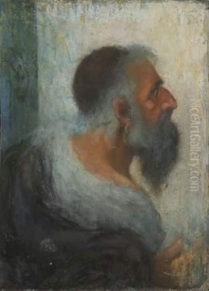 Rabbin. Oil Painting by Nicolae Gropeano