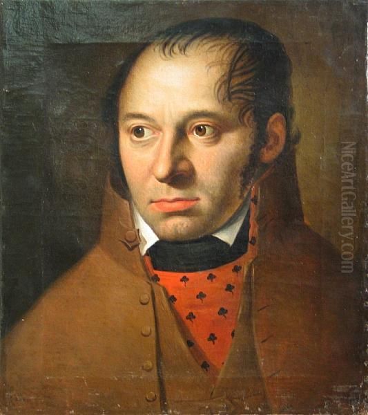 A Portrait Of A Gentleman Oil Painting by Antoine-Jean Gros