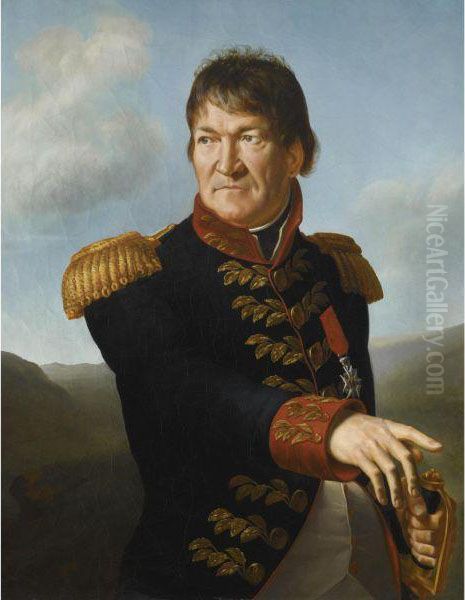 Portrait Of Baron Segoing De Laborde Oil Painting by Antoine-Jean Gros