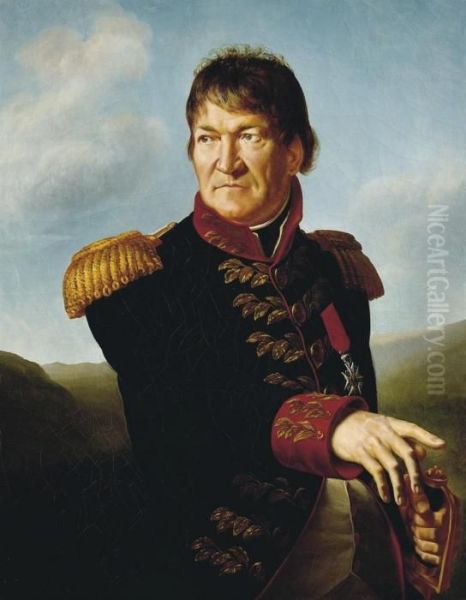 Portrait Of Baron Segoing De Laborde Oil Painting by Antoine-Jean Gros