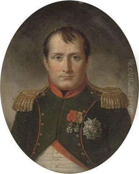 Portrait Of Napoleon Oil Painting by Antoine-Jean Gros