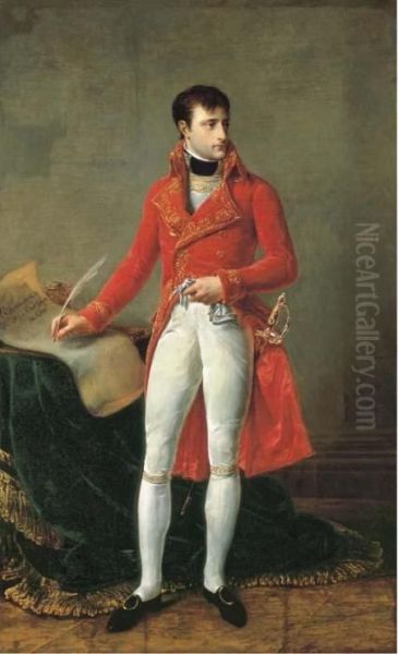 Portait Of Napoleon Bonaparte, Full-length, As First Consul Oil Painting by Antoine-Jean Gros