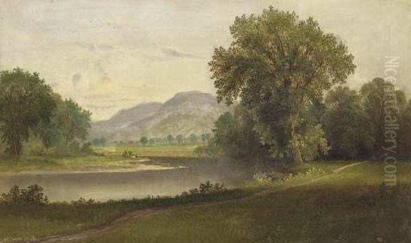 A Bend In The River Oil Painting by Daniel Charles Grose