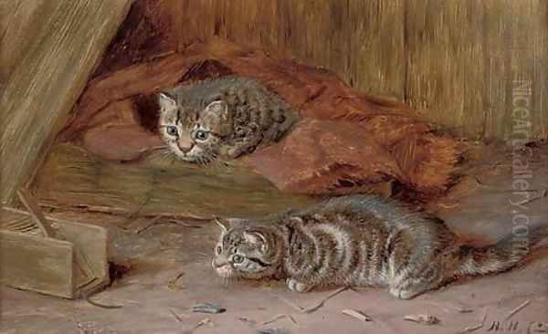 A fascinating tail Oil Painting by Horatio Henry Couldery