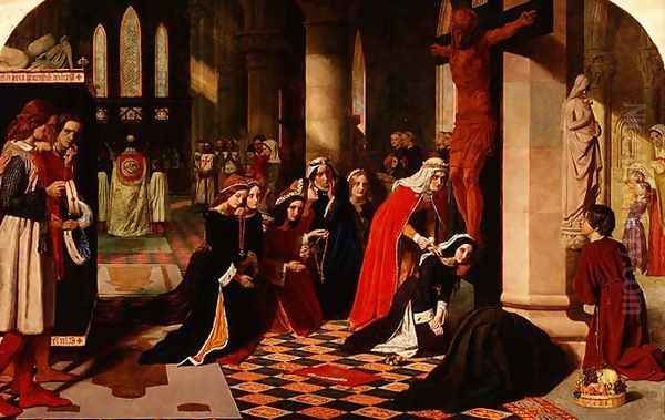 The Renunciation of Queen Elizabeth of Hungary, 1850 Oil Painting by James Collinson