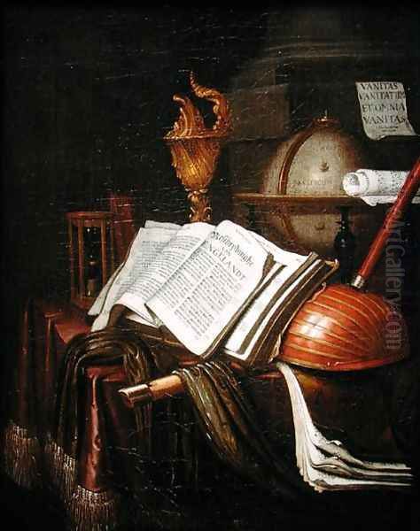 Vanitas Vanitatum et Omnia Vanitas, 1689 Oil Painting by Edwart Collier