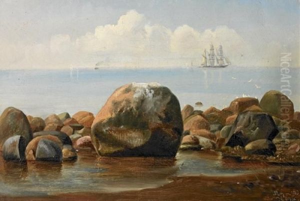 Coast From Skagen Oil Painting by Vilhelm Georg Groth