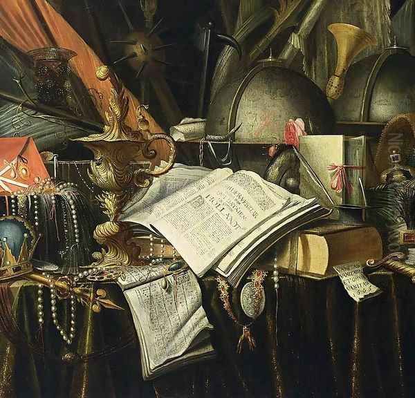 Vanitas Still-Life Oil Painting by Edwart Collier