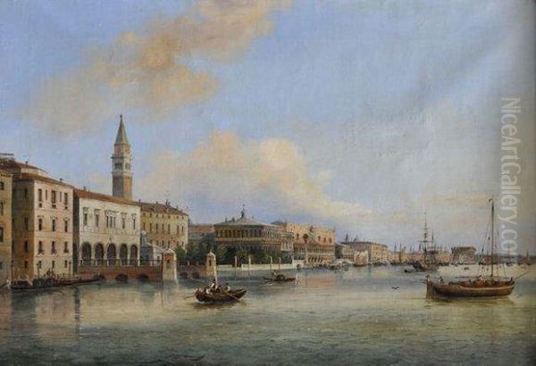 Venise, Le Palais Desdoges Oil Painting by Carlo Grubacs