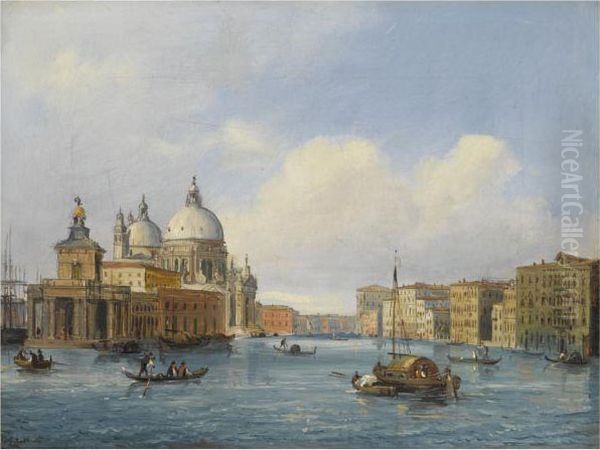 Santa Maria Della Salute, Venice Oil Painting by Carlo Grubacs