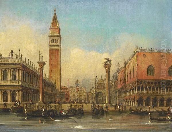 St Marks Square Oil Painting by Carlo Grubacs