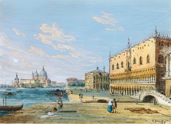 Venedig Oil Painting by Carlo Grubacs