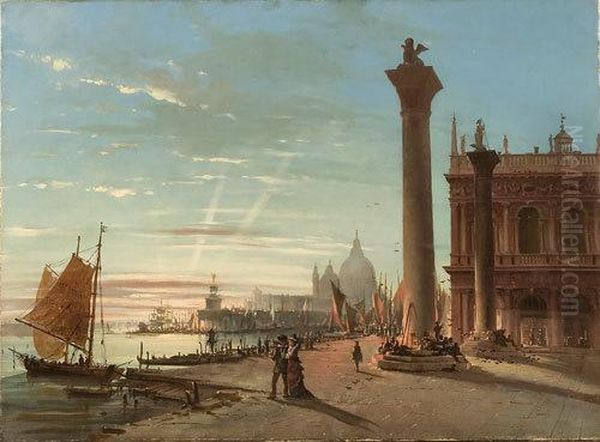 Venezia Oil Painting by Giovanni Grubacs