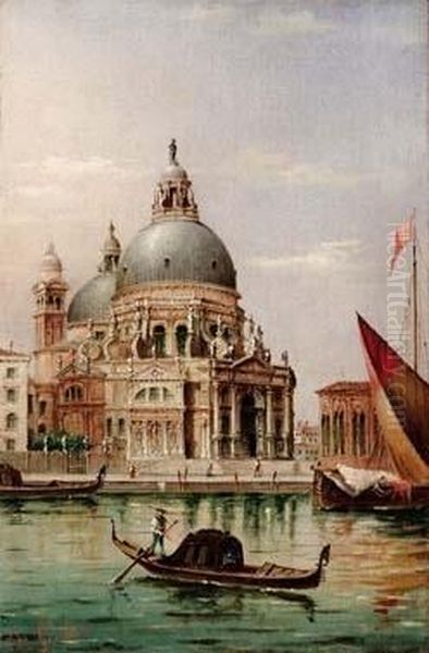 La Chiesa Della Salute Oil Painting by Giovanni Grubacs