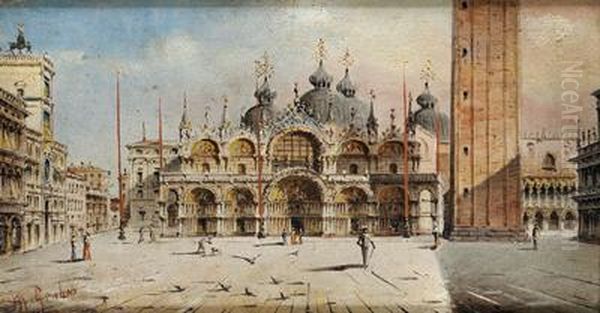 View Of San Marco Oil Painting by Giovanni Grubacs