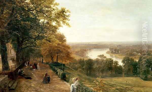 Richmond Hill London Oil Painting by George Vicat Cole