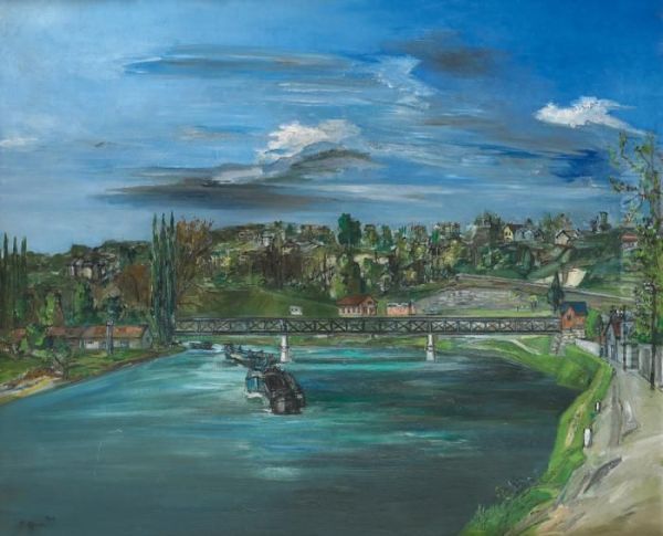 La Grande Passerelle Oil Painting by Francis Gruber