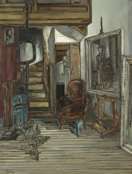 Interieur De L'atelier Oil Painting by Francis Gruber