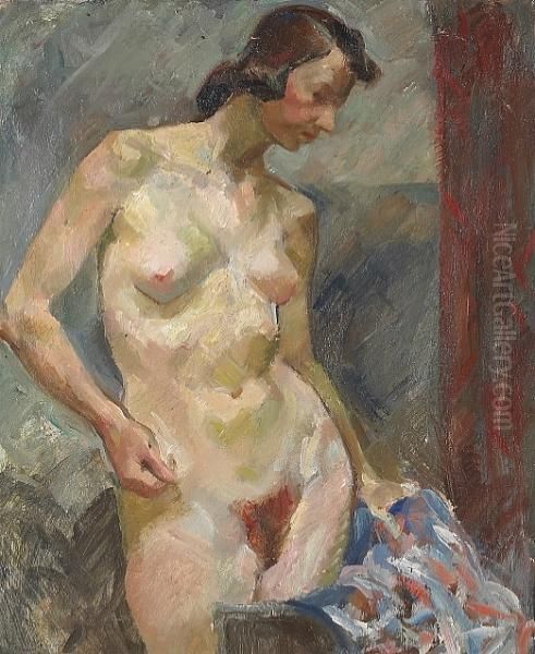 Female Nude Oil Painting by Francis Gruber